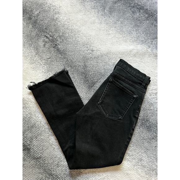 Everlane Raw Hem Straight Hi Rise Charcoal Wash Women Jeans Size 25 | 2 Regular - Picture 11 of 11